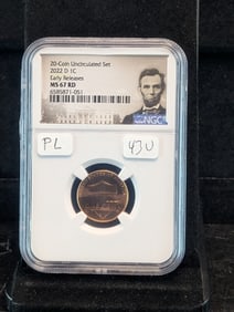 2022-D NGC MS 67 Red Lincoln Cent with Proof like finish from mint set. NGC list is $30??