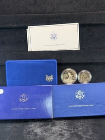 1986-S Liberty Silver Dollar & Liberty Silver Half Dollar Proof Set - .77 Troy Oz. Silver