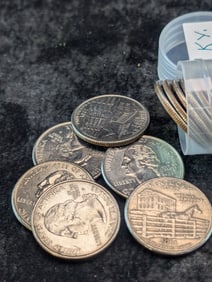 Tube Of 2001 P&D Kentucky State Quarters