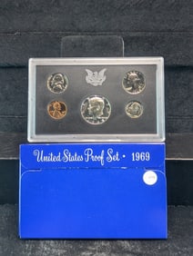 1969 -S U.S. Proof Set In OGB , Contains the 40% Silver Kennedy Half Dollar