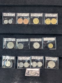 23-Israel Coins, Some AU-Unc!