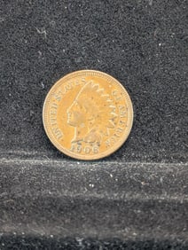 1906 (EF-Full Liberty & Great Feathers) Indian Head Pennies, 119 Years Old!