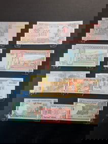 10 Foreign (Crisp/Unc) Notes, Great Art!