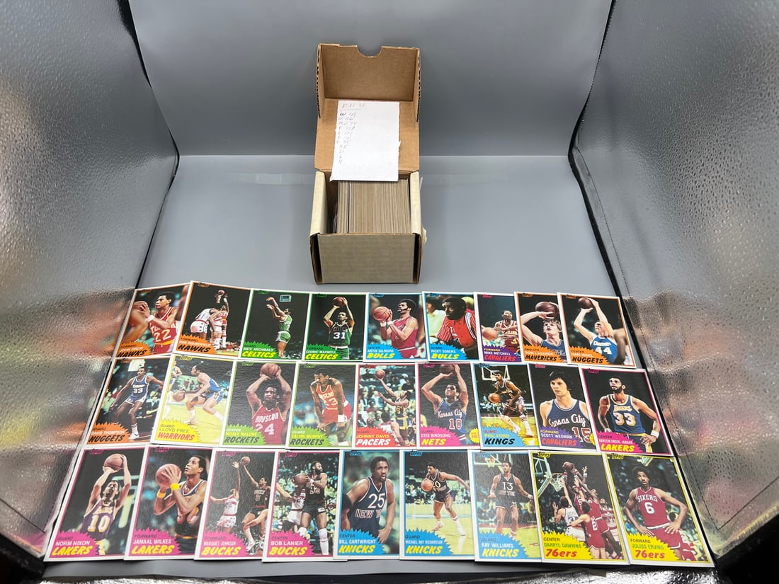 1981-82 Topps Basketball 187 Card Partial Set W/ Many Stars - Missing 11 Cards (1 of 4)