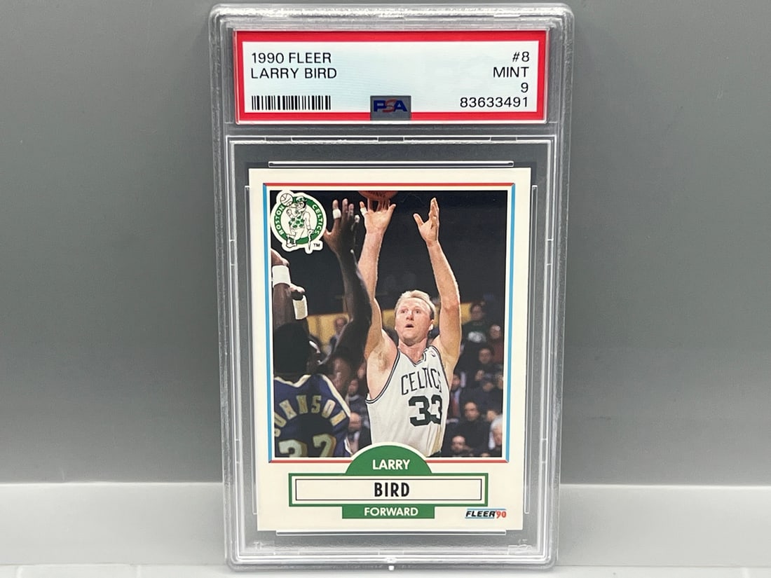 1990 Fleer Larry Bird #8 PSA Mint 9 (1 of 2)
