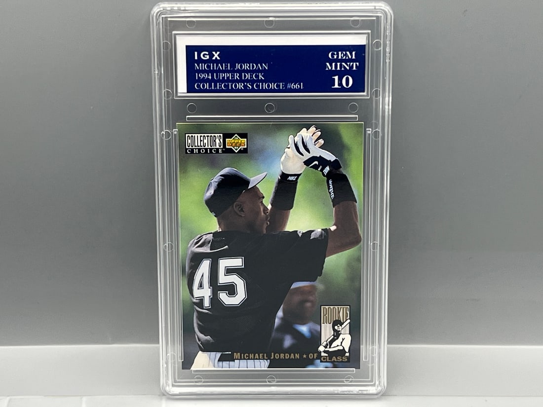 1994 Upper Deck Collector's Choice Michael Jordan RC #661 Slabbed By IGX (1 of 2)