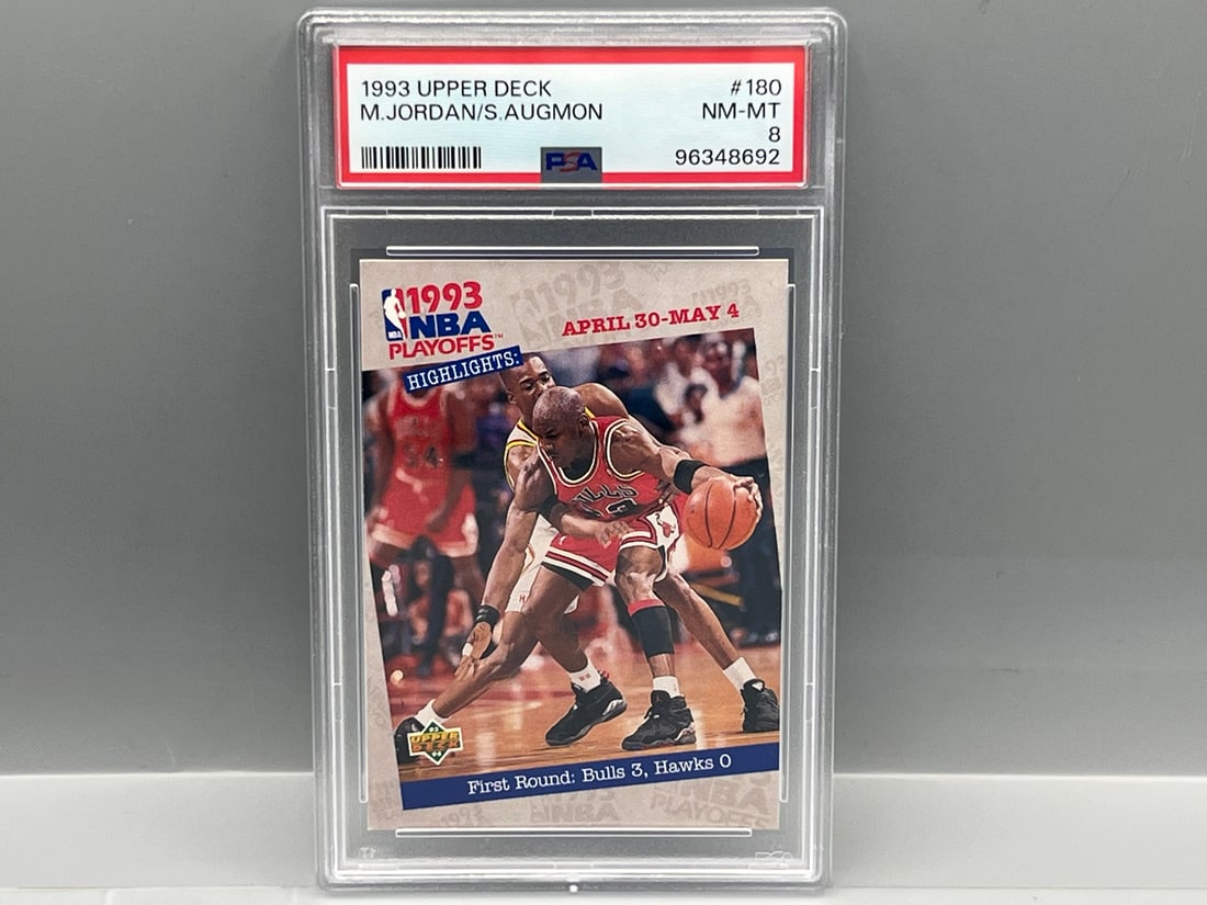 1993 Upper Deck Michael Jordan #180 PSA NM-MT 8 (1 of 2)
