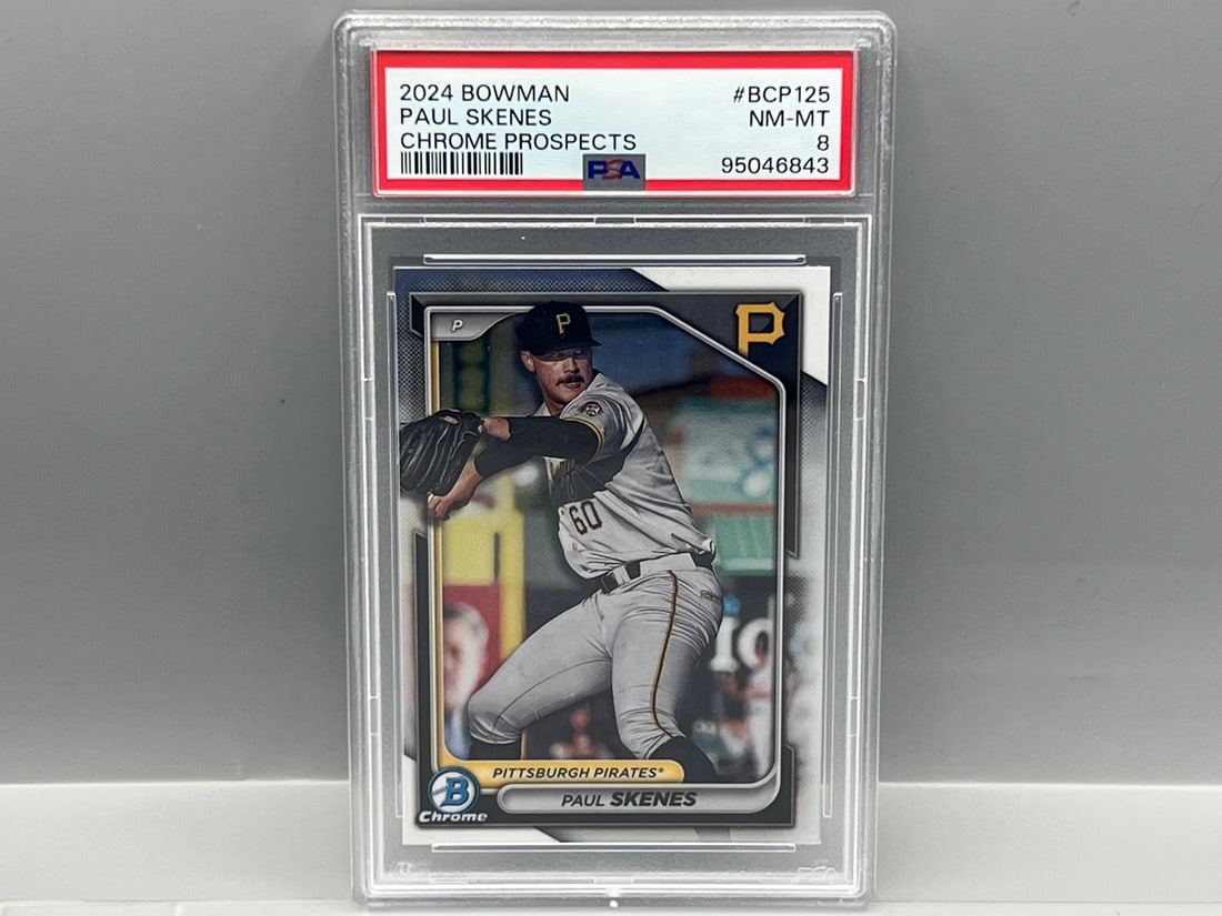 2024 Bowman Chrome Prospects Paul Skenes #BCP125 PSA NM-MT 8 (1 of 2)