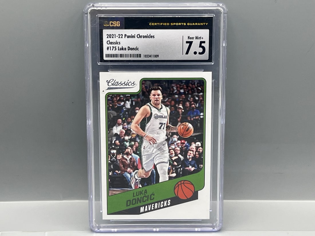 2021-22 Panini Chronicles Classics Luka Doncic #175 CSG NM+ 7.5 (1 of 2)