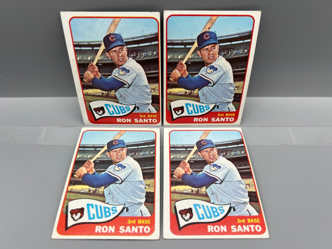 (Lot Of 4) 1965 Topps #110 Ron Santo (HOF) / Cubs (1 of 2)