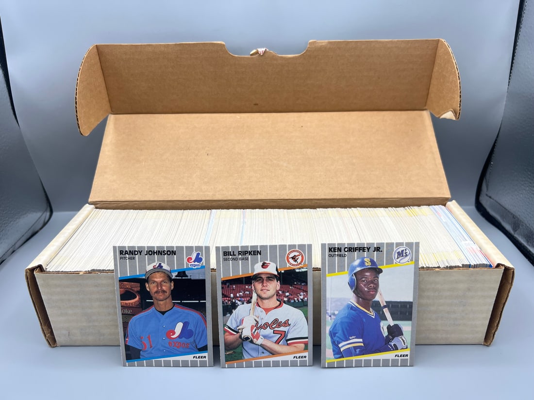 1989 Fleer Baseball Complete Factory Set W/ Randy Johnson RC, Ken Griffey Jr RC, & Bill Ripken Black (1 of 4)
