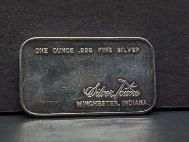 1 Oz. .999 FINE SILVER Eagle Landing on Branch Designed Art Bar