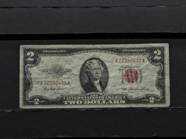 1953 Red Seal $2 Note