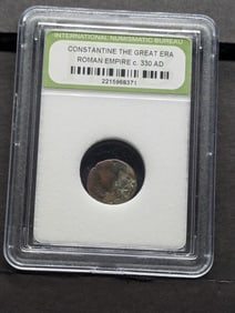 c. 330 AD Constantine the Great Era Roman Empire Coin