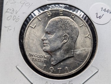 1971-D Clad Eisenhower Dollar AU