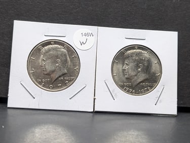 1972 & 1976 Kennedy Half Dollars