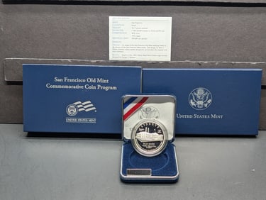 2006-S PROOF San Francisco Old Mint Commem Silver Dollar in OGP w/ COA
