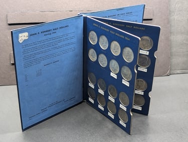 1964-1983-P&D John F. Kennedy Half Dollar Collection in Whitman Album - FULL!!