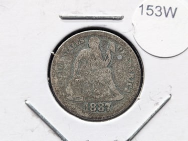 1887 Seated Liberty Dime