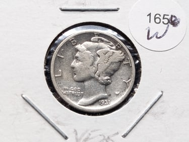 1931-D Mercury Dime VF