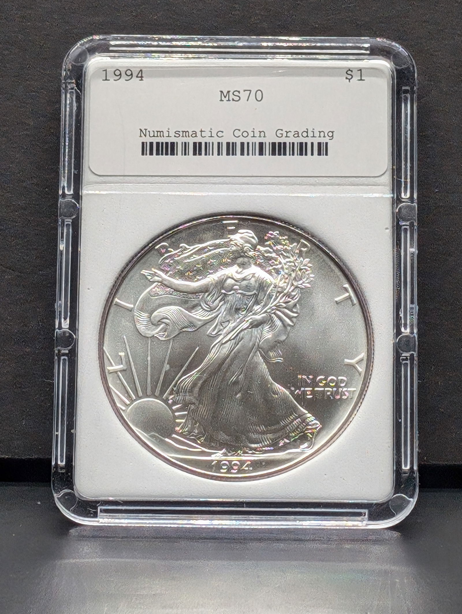1994 American Silver Eagle - NCG Cert. MS70 (1 of 3)
