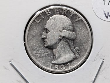 1932 First Year Washington Quarter