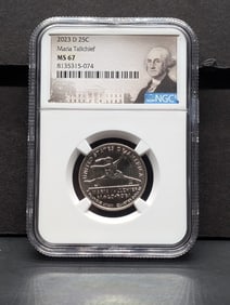 2023-D Maria Tallchief Quarter - NGC MS67