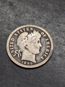 **VG** 1896-O Barber Silver Dime