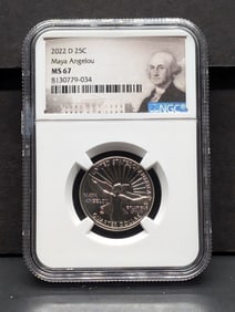 2022-D Maya Angelou Quarter - NGC MS67