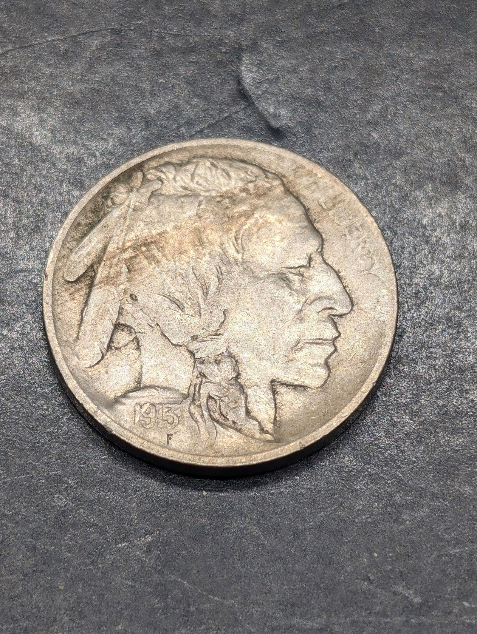 **AU** 1913 Type 1 Buffalo Nickel (1 of 2)