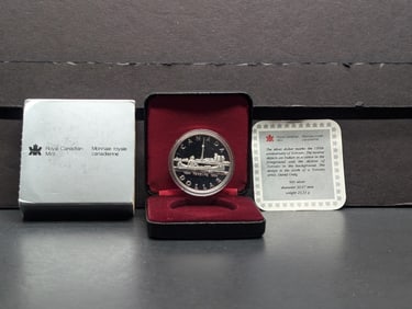 1985 PROOF Canada Silver Dollar - 100th Anniv. Of the National Parks in OGP