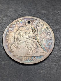 **GOOD/VG** 1856-O w/ Drapery Seated Liberty Half Dollar (Holed)