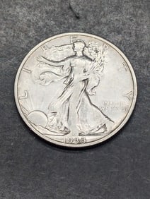 1933-S Walking Liberty Half Dollar - AU+