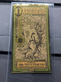 1/1000th Troy Oz. 24k GOLD 2022 Utah $1 Goldback