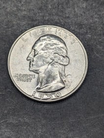 **GEM BU** 1950-D Washington Silver Quarter