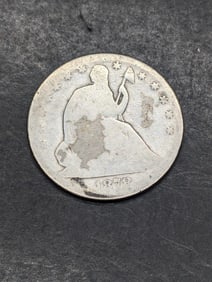 **AVERAGE CIRC** 1878 w/Motto Seated Liberty Half Dollar