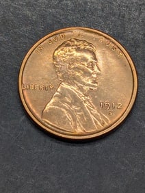 **AU+** 1912-S Lincoln Wheat Cent