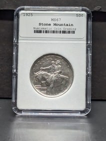 1925 Stone Mountain Silver Half Dollar - NCG Cert. MS67