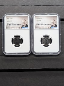 2022-P&D Roosevelt Dime - NGC MS67 FT (2 PCS)