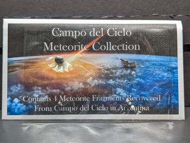 Collection of Meteorites from Campo del Cielo in Argentina - 4 Fragments