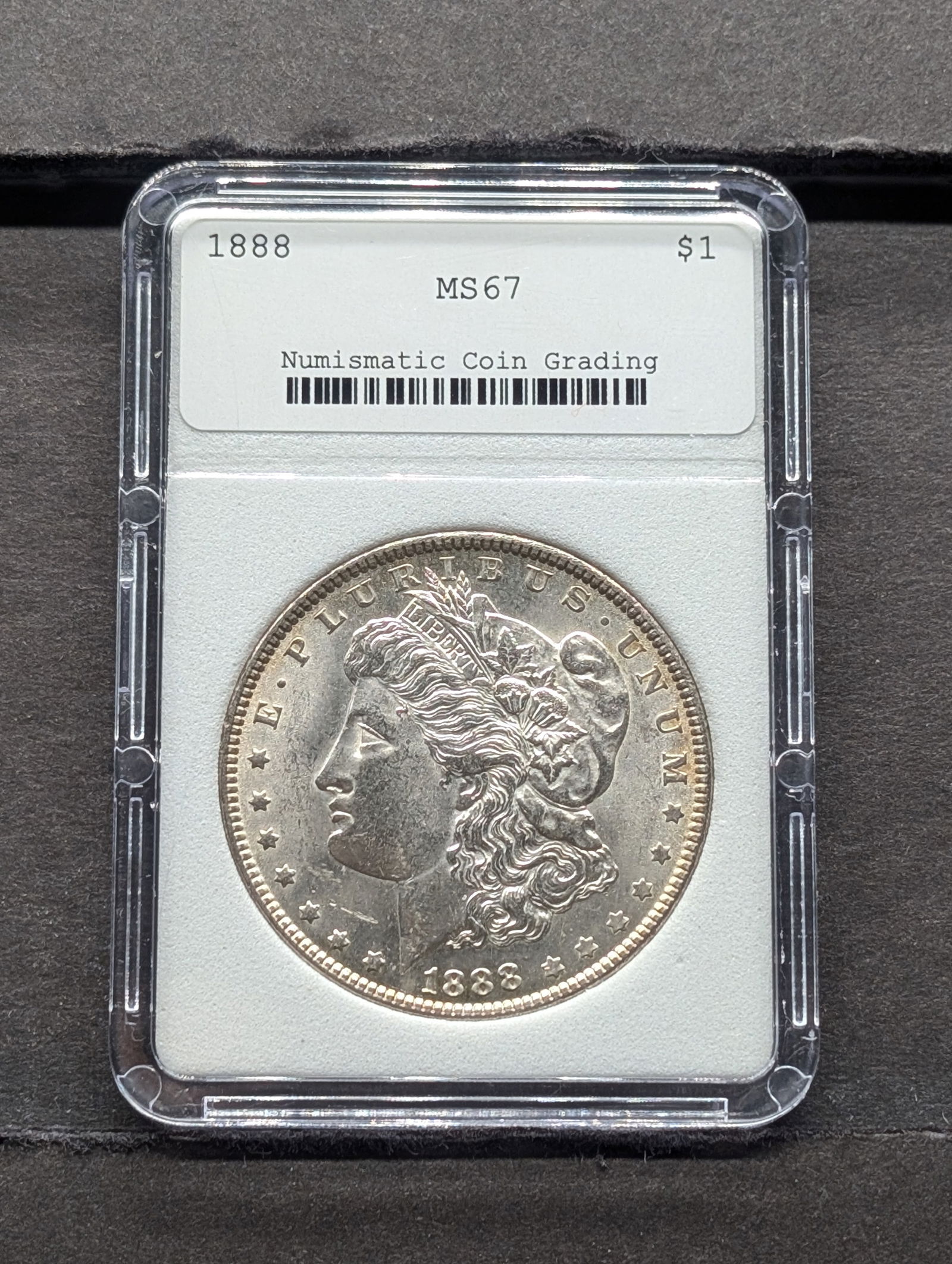 1888 Morgan Silver Dollar - NCG Cert. MS67 (1 of 3)