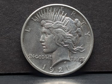 1921 Peace Silver Dollar - KEY DATE!  BRILLIANT LUSTER!!!