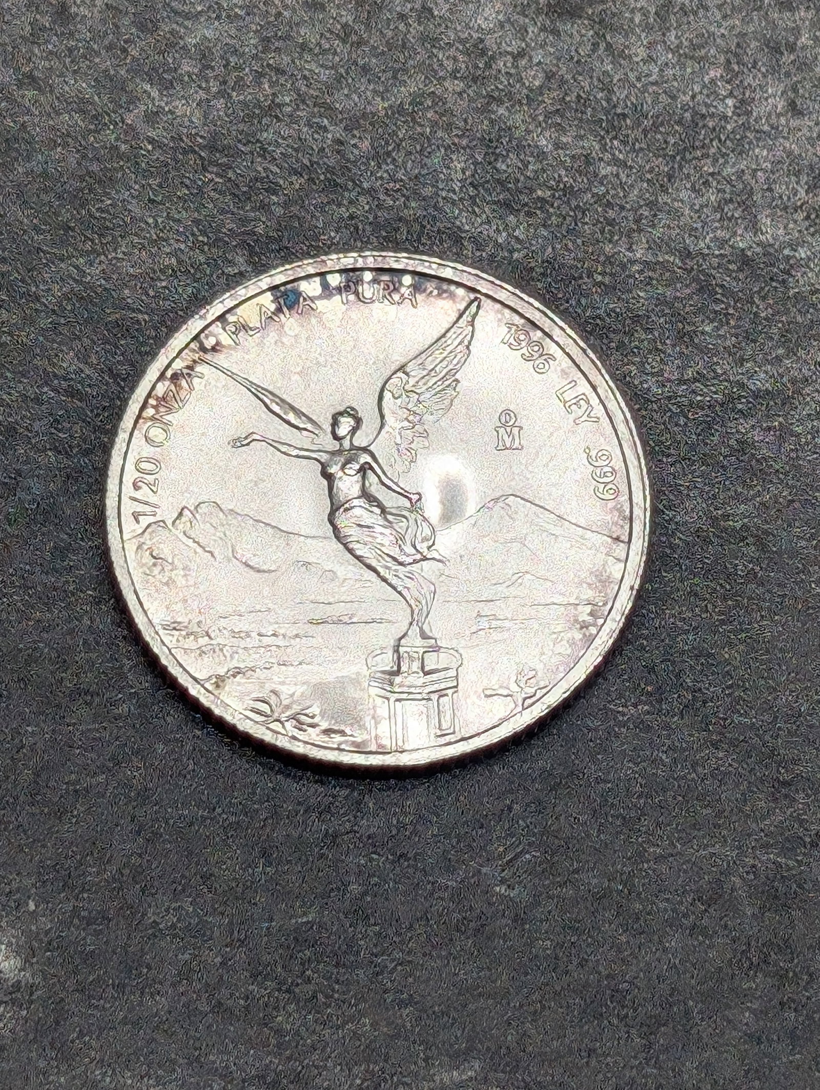1/20th Oz. .999 PURE SILVER 1996 Mexico Libertad Miniature Designed Round: 1/20th Oz. .999 PURE SILVER 1996 Mexico Libertad Miniature Designed Round