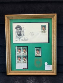 Lou Gehrig Tribute Stamp & First Day Cover Commemorative Set