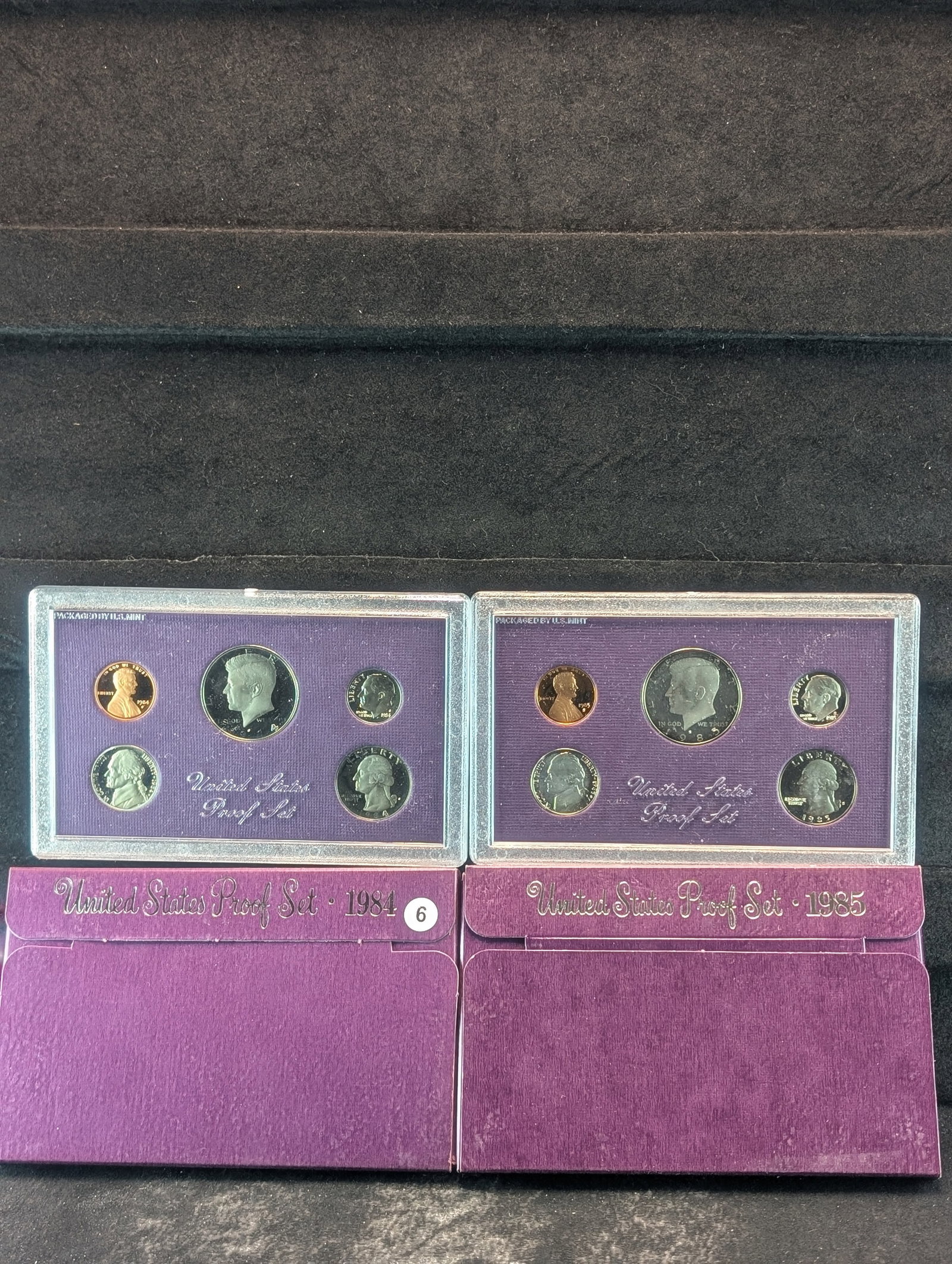 United States Mint Proof Sets 1984-S and 1985-S OGP: United States Mint Proof Sets 1984-S and 1985-S OGP