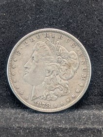 1878-P Semi-Key Date United States Silver Dollar. First Year Of Issue.