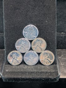 2-sets 1943-P,D,S- Steel Penny- UNC?