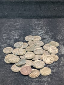 Roll Of 40 Mixed Date Buffalo Nickels.