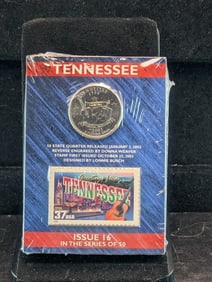 5- State Quarters w/ Stamps- US-Postal service packaging??