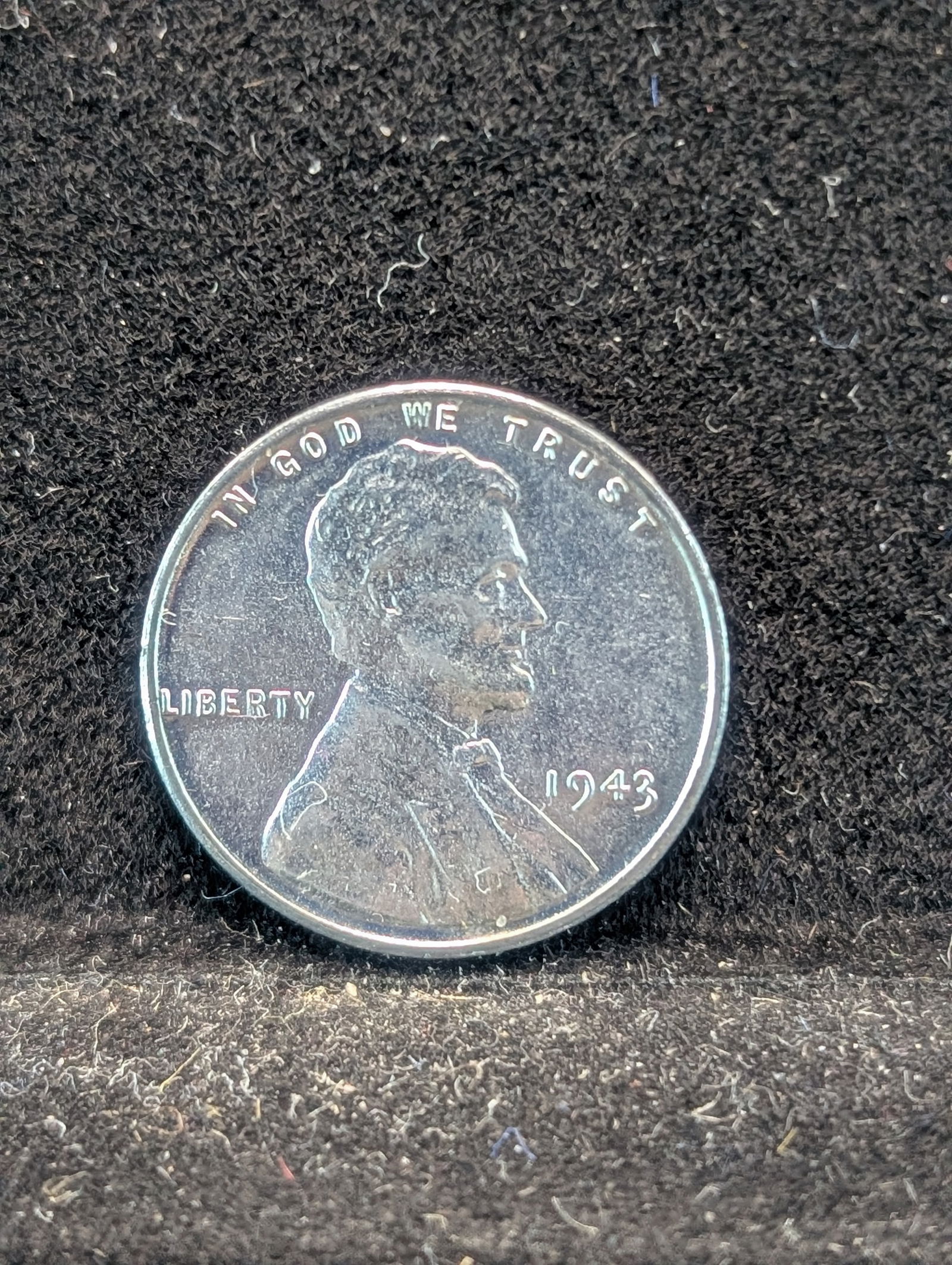 ERROR- 1943-P- Steel Penny-WDDO-001-Stage A- UNC?: ERROR- 1943-P- Steel Penny-WDDO-001-Stage A- UNC?